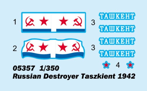 Okręt niszczyciel Taszkient 1942 05357 Trumpeter