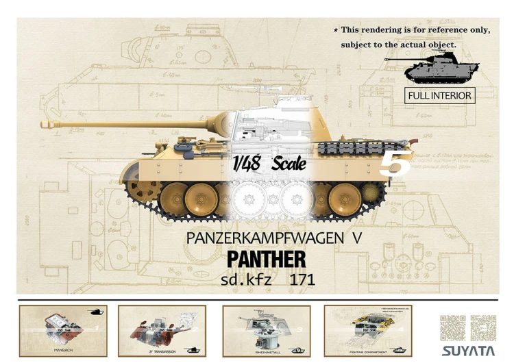 Czołg Panther suwnica Strabokran 16t NO-001 Suyata