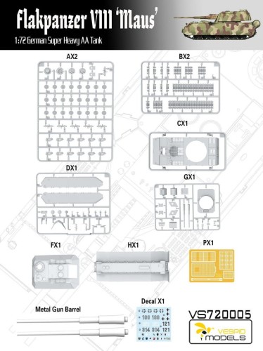 Czołg Flakpanzer VIII Maus VS720005 Vespid