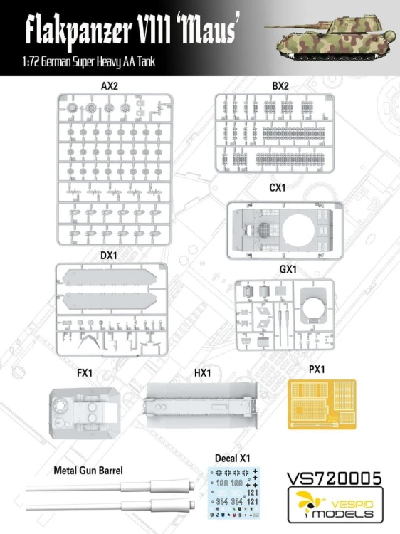 Czołg Flakpanzer VIII Maus VS720005 Vespid