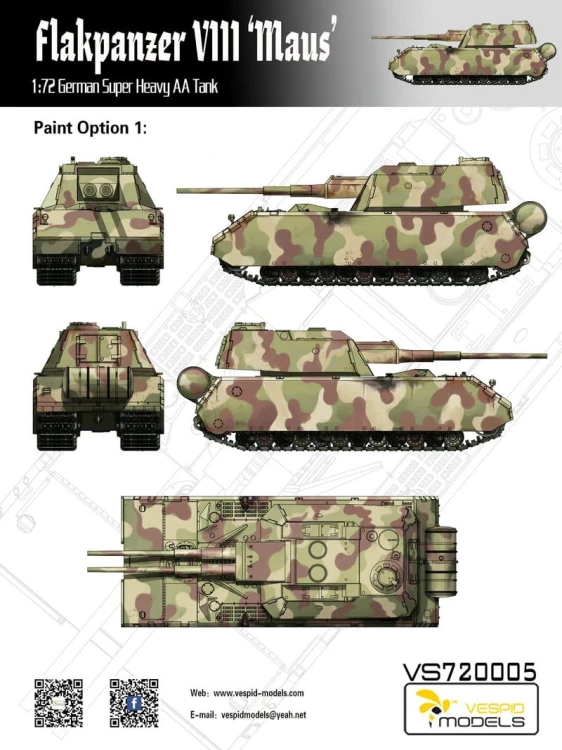 Czołg Flakpanzer VIII Maus VS720005 Vespid