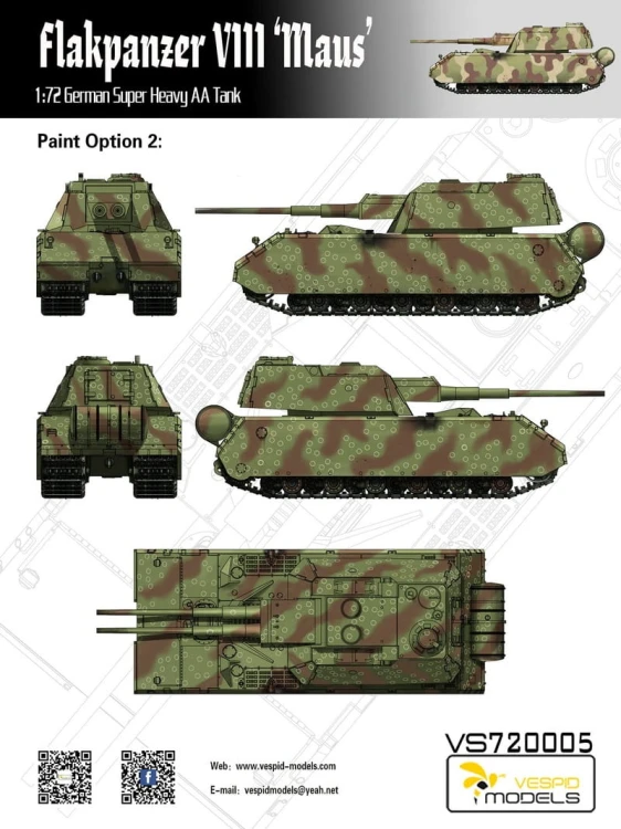 Czołg Flakpanzer VIII Maus VS720005 Vespid