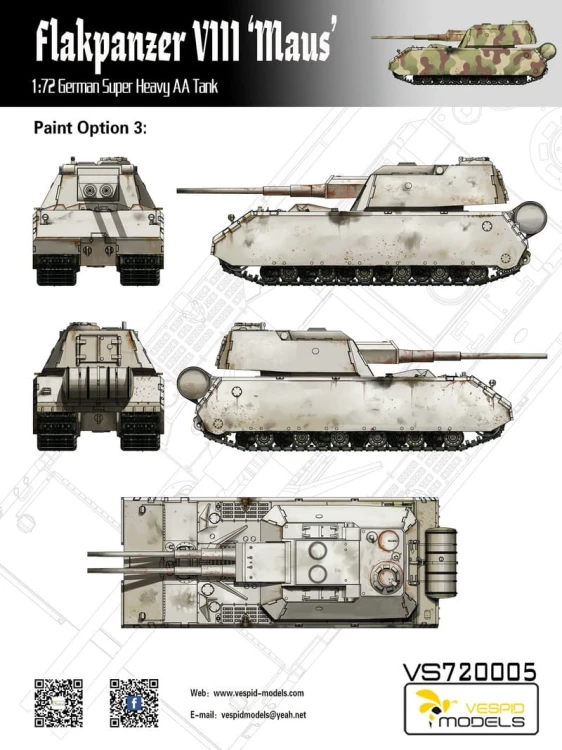 Czołg Flakpanzer VIII Maus VS720005 Vespid