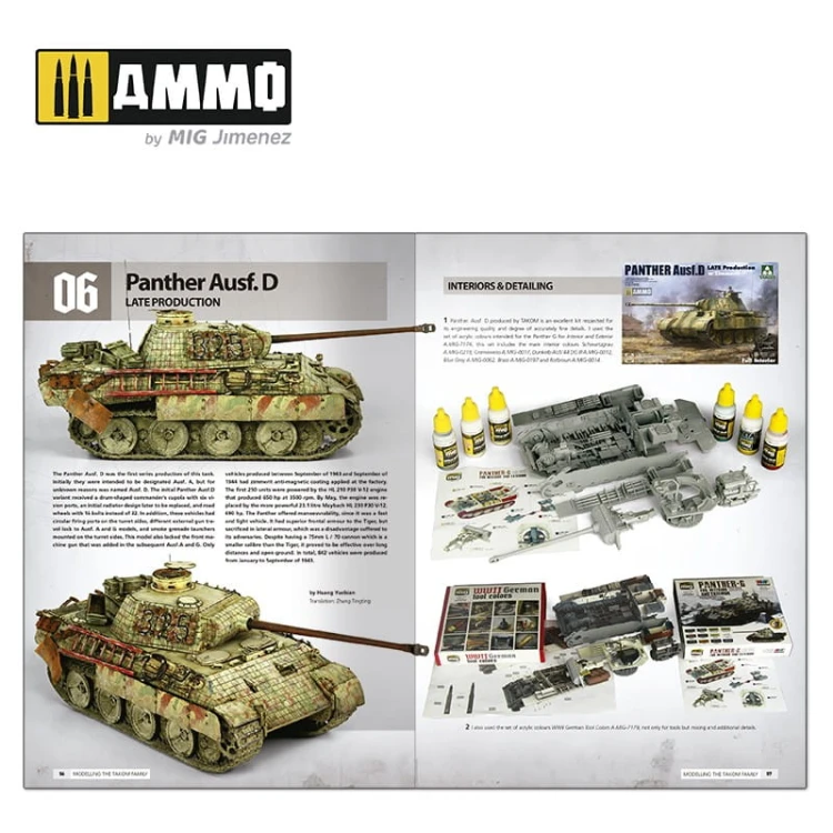 Panthers: Modelling the Takom family A.MIG6270 AMMO Mig Jimenez