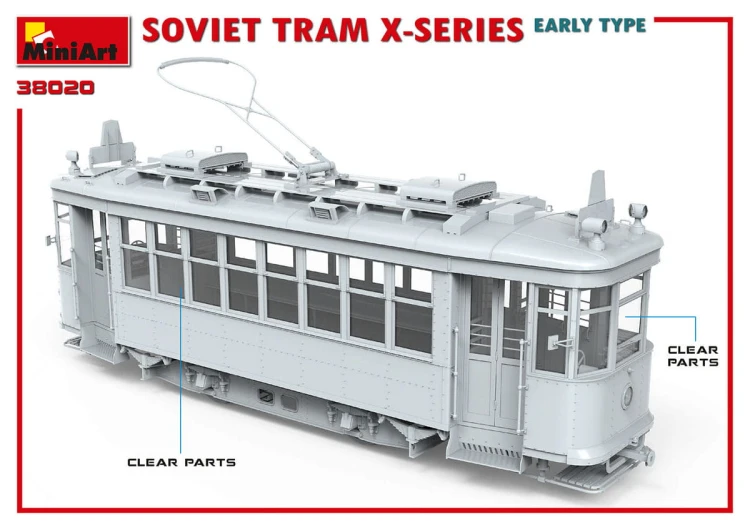 Tramwaj X (Kh) series early type 38020 MiniArt