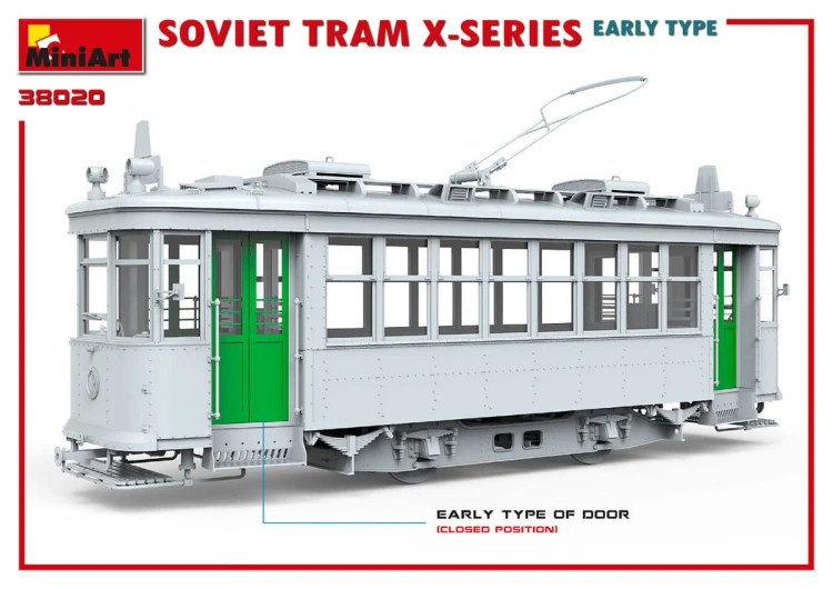 Tramwaj X (Kh) series early type 38020 MiniArt