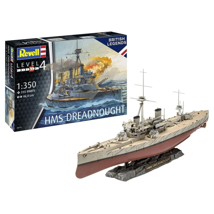 Okręt pancernik HMS Dreadnought 05171 Revell