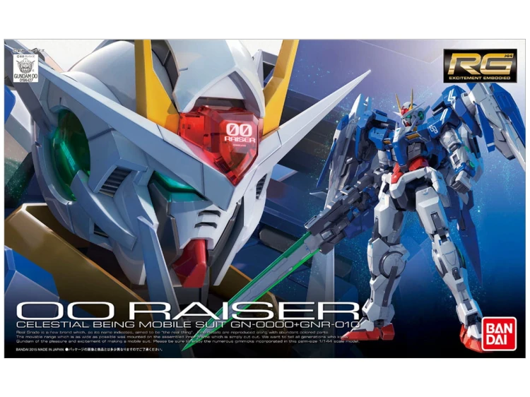 OO Raiser celestial being GN-0000+GNR-010 0196427 Bandai