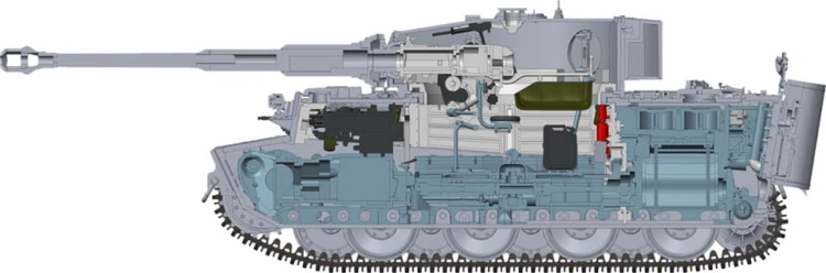 Czołg Tiger I PzKpfw VI Ausf.E Middle Production RM-5010 RFM