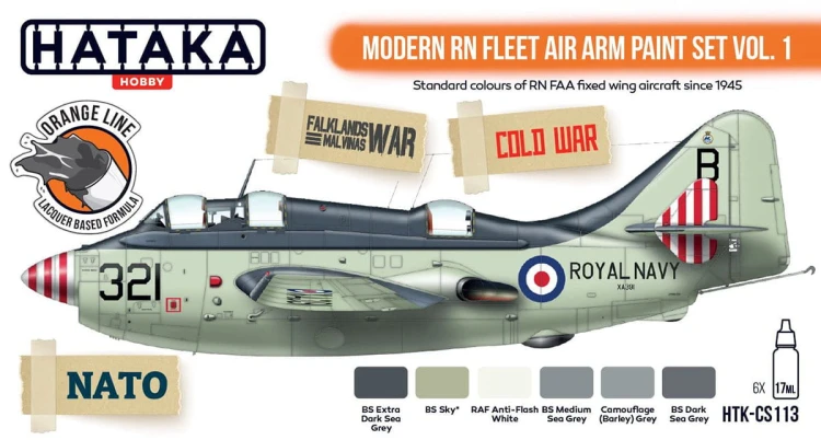 Zestaw farb Modern RN Fleet Air Arm HTK-CS113 Hataka