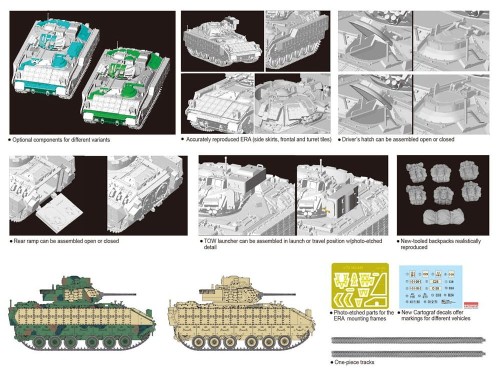 Wóz bojowy piechoty M2A2 Bradley 7415 Dragon