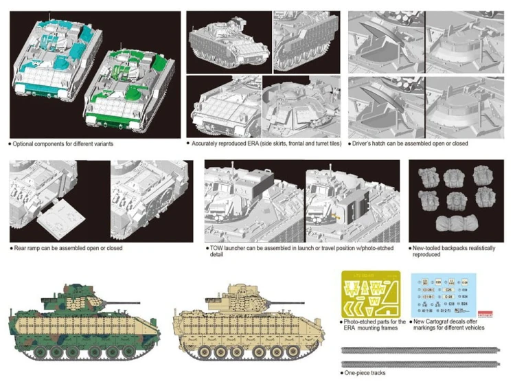 Wóz bojowy piechoty M2A2 Bradley 7415 Dragon