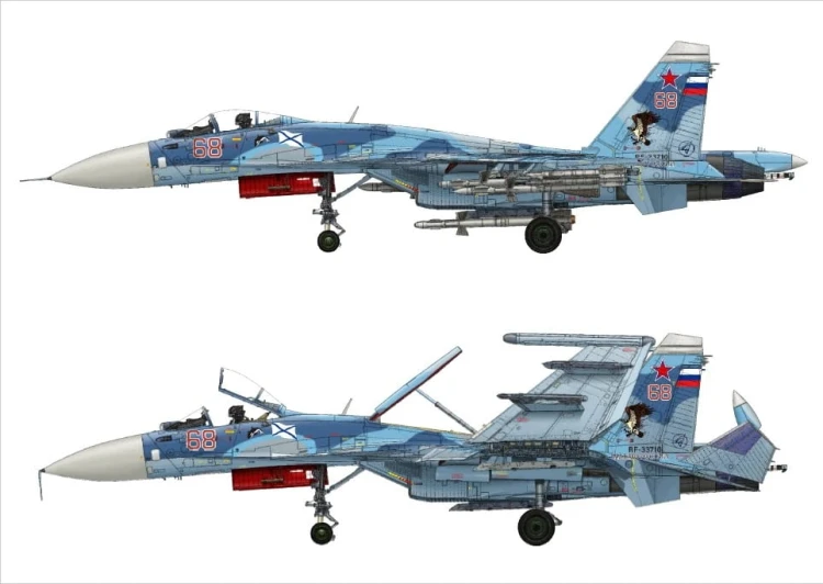 Samolot Sukhoi Su-33 Flanker D 8001 Minibase