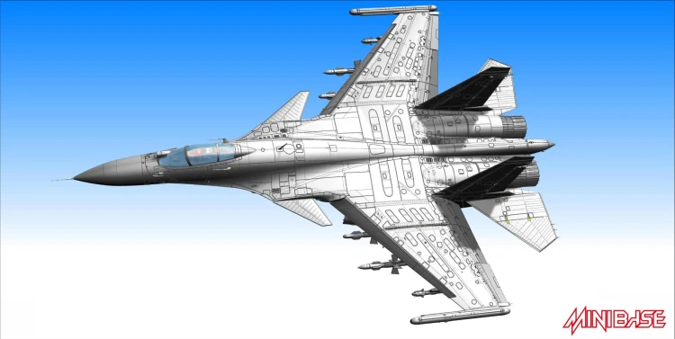 Samolot Sukhoi Su-33 Flanker D 8001 Minibase