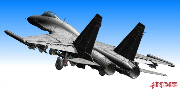 Samolot Sukhoi Su-33 Flanker D 8001 Minibase