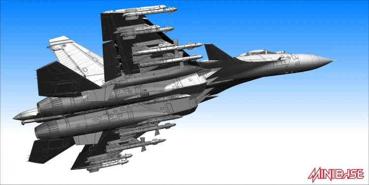 Samolot Sukhoi Su-33 Flanker D 8001 Minibase
