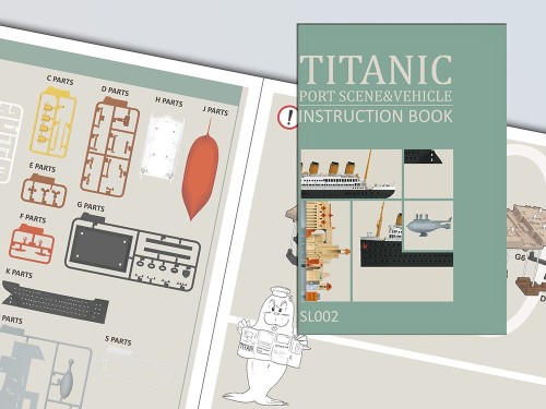 Okręt statek pasażerski RMS Titanic SL-002 Suyata