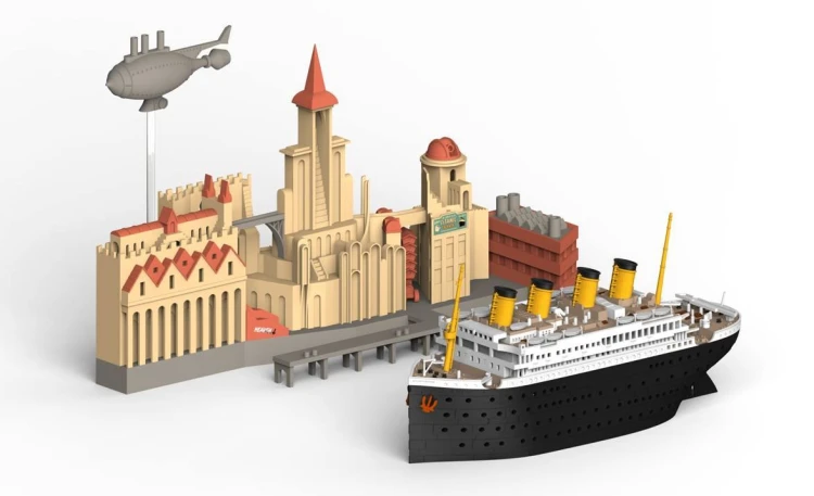Okręt statek pasażerski RMS Titanic SL-002 Suyata