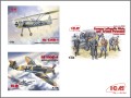 Samolot Bf109 F-4 i Henschel Hs 126B-1 DS4801 ICM