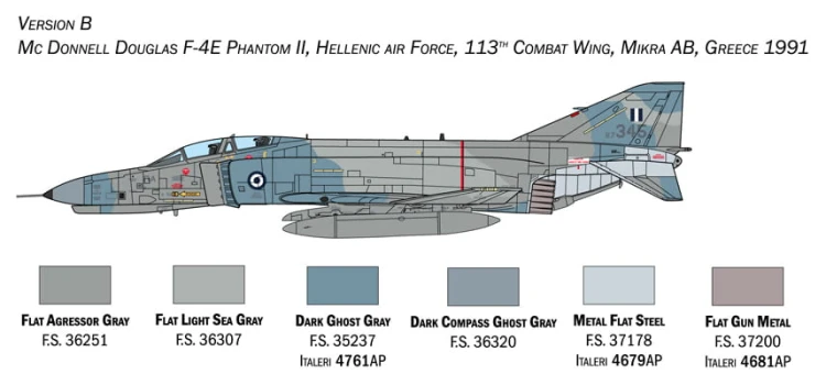 Samolot McDonnell F-4 E/F Phantom II 1448 Italeri