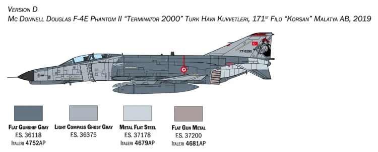 Samolot McDonnell F-4 E/F Phantom II 1448 Italeri