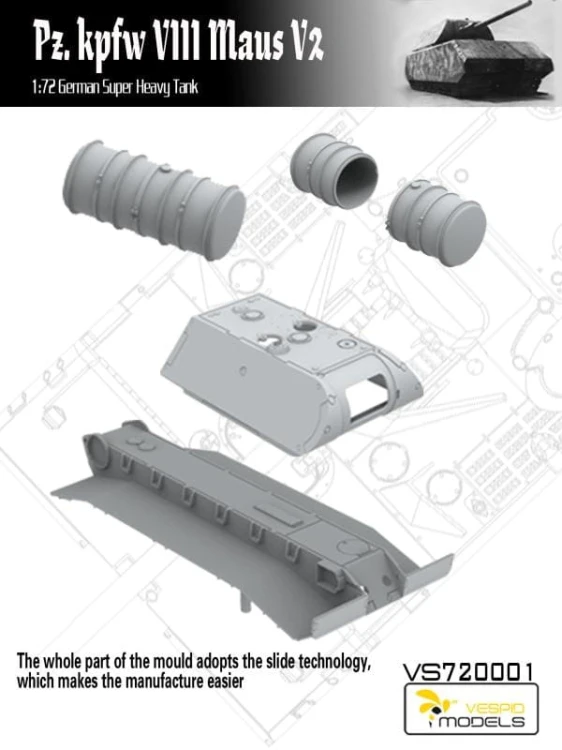 Czołg PzKpfw VIII Maus V2 VS720001 Vespid