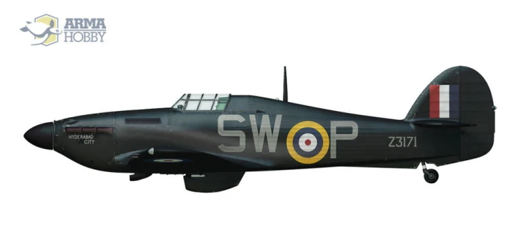 Samolot Hawker Hurricane Mk.IIb 70043 Arma Hobby