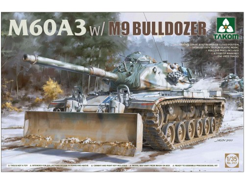 Czołg M60A3 Patton w/M9 bulldozer 2137 Takom