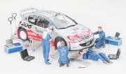 Mechanicy rajdowi Subaru Peugeot 24266 Tamiya