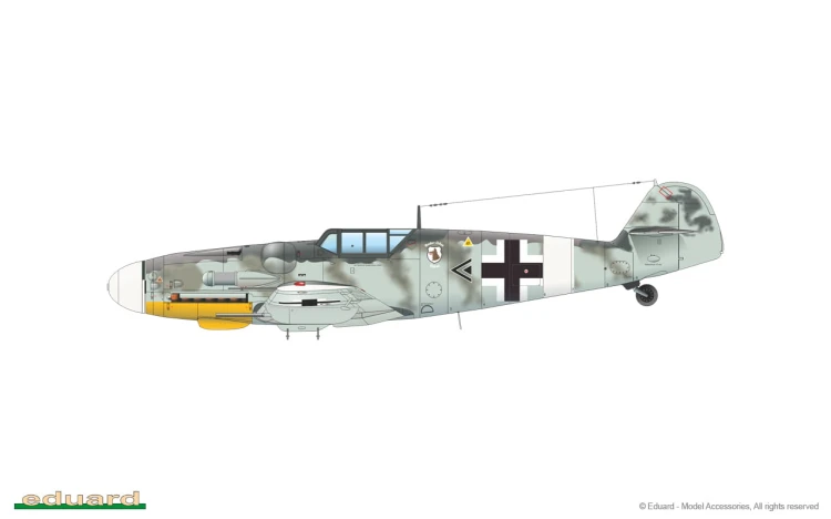 Samolot Messerschmitt Bf109 G-6 84173 Eduard