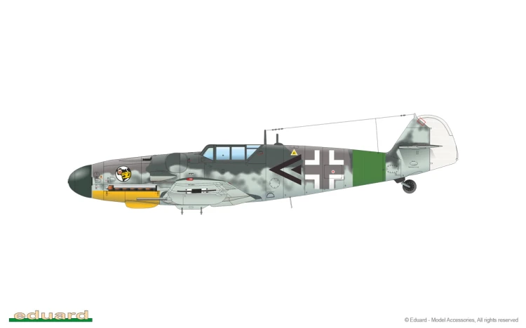 Samolot Messerschmitt Bf109 G-6 84173 Eduard