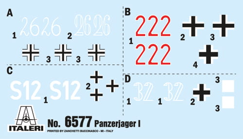 Niszczyciel czołgów Panzerjager I 6577 Italeri
