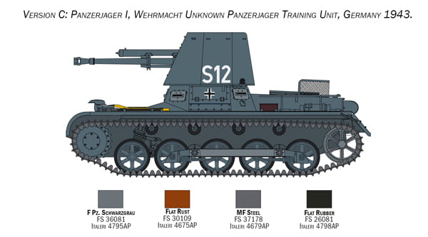 Niszczyciel czołgów Panzerjager I 6577 Italeri