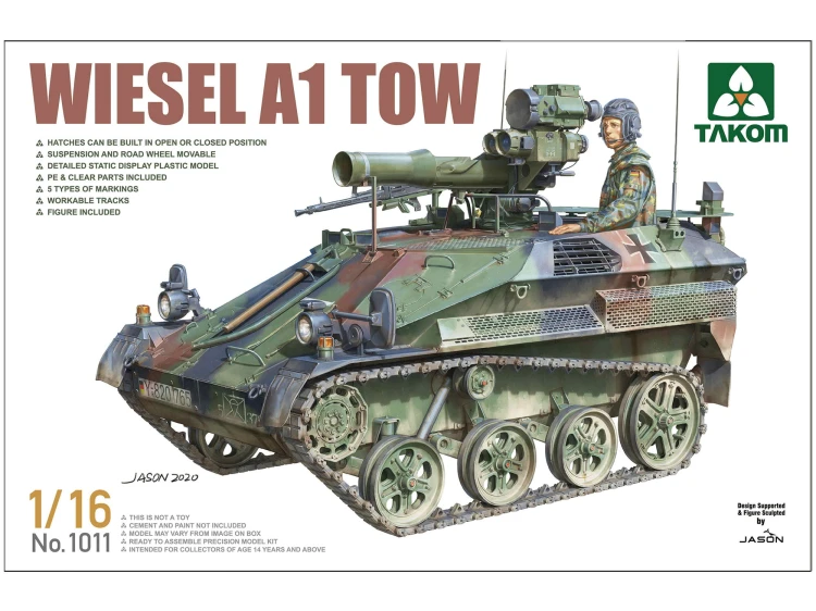 Pojazd gąsienicowy Wiesel A1 TOW 1011 Takom