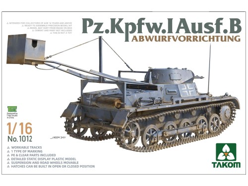 Czołg PzKpfw I Ausf.B Abwurfvorrichtung 1012 Takom