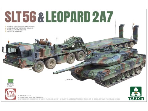 Ciągnik SLT56 czołg Leopard 2A7 5011 Takom