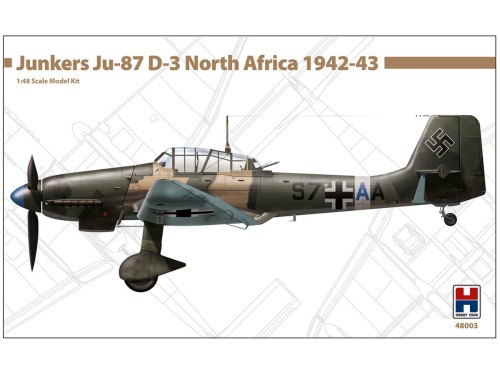Samolot Junkers Ju-87 D-3 Stuka 48003 Hobby 2000