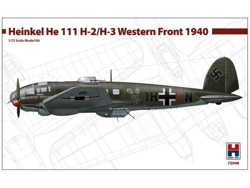 Samolot Heinkel He 111 H-2/H-3 Western Front 1940 72048 Hobby 2000