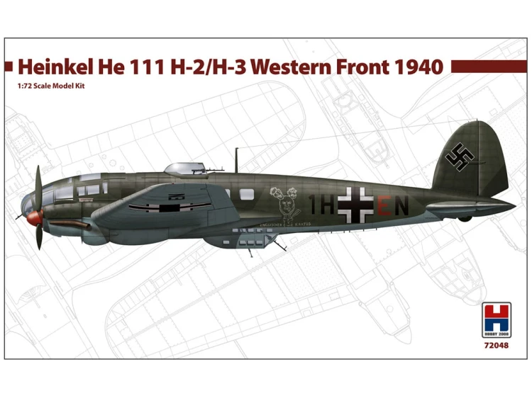 Samolot Heinkel He 111 H-2/H-3 Western Front 1940 72048 Hobby 2000