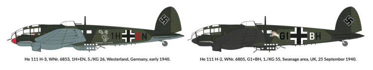 Samolot Heinkel He 111 H-2/H-3 Western Front 1940 72048 Hobby 2000