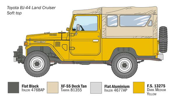 Toyota BJ44 Land Cruiser 3630 Italeri
