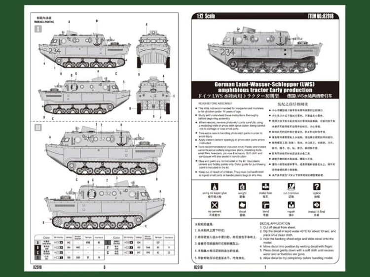 Amfibia Landwasserschlepper LWS 82918 Hobby Boss