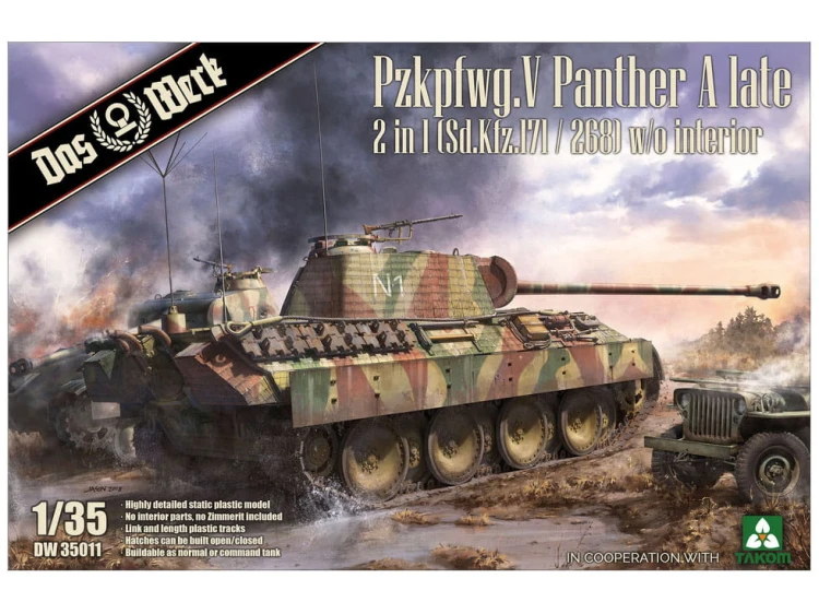 Czołg PzKpfw V Panther Ausf.A late DW35011 Das Werk
