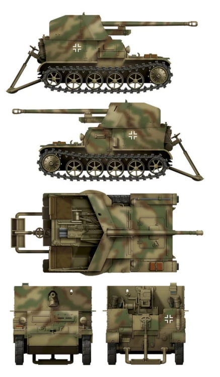 Niszczyciel Pz.Sfl.Ia 5cm PaK 38 (VK3.02) DW35017 Das Werk