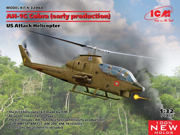 Śmigłowiec Bell AH-1G Cobra early 32060A ICM