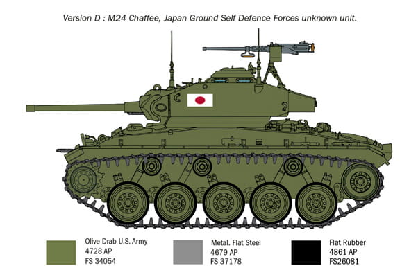 Czołg M24 Chaffee Korean War 6587 Italeri