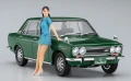 Datsun Bluebird 1600 SSS w/60's Girl's Figure SP477 52277 Hasegawa
