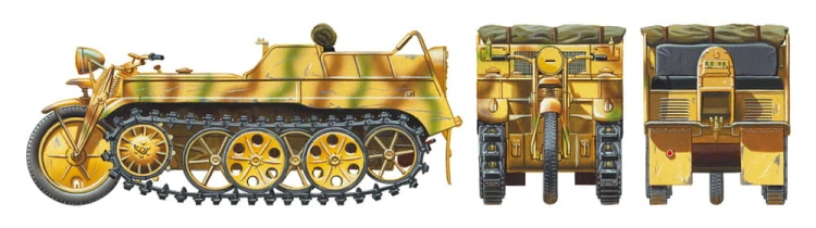 Pojazd Sd.Kfz.2 Kettenkraftrad mid 35377 Tamiya