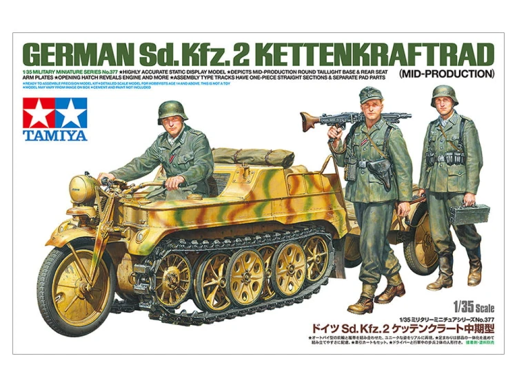 Pojazd Sd.Kfz.2 Kettenkraftrad mid 35377 Tamiya
