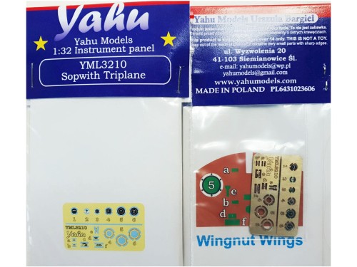 Fototrawiona tablica do Sopwith Triplane YML3210 Yahu